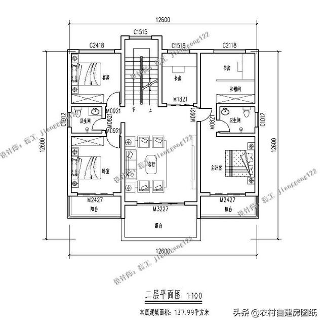 7款帶院子的二層別墅方案，庭院花池涼亭一個(gè)都不能少