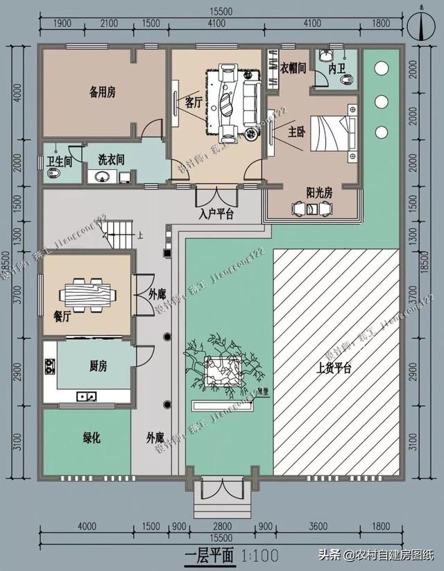 7款帶院子的二層別墅方案，庭院花池涼亭一個(gè)都不能少