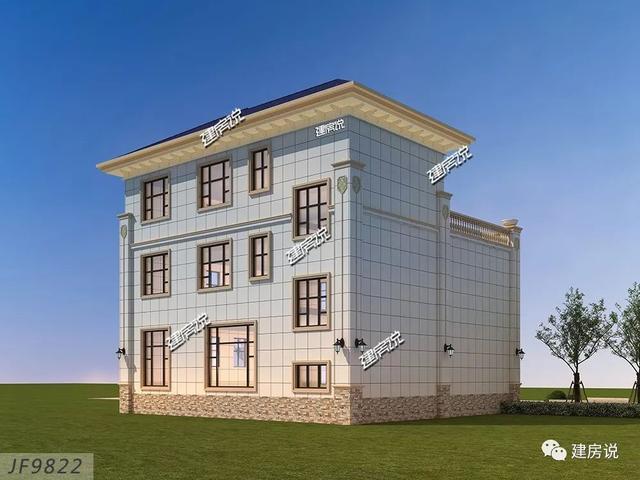 面寬12米的復式樓設計圖，挑空大客廳