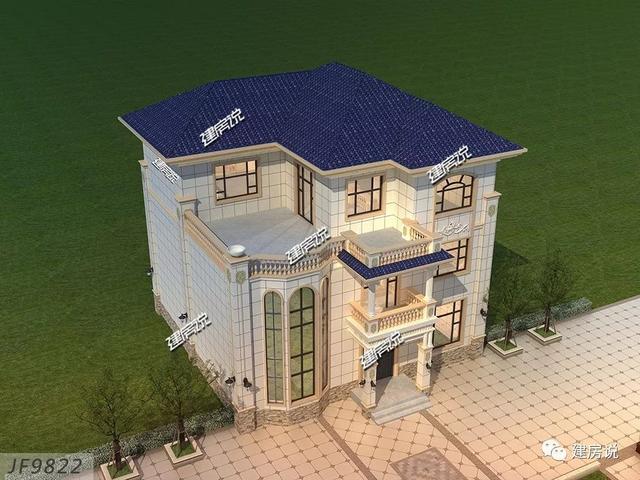 面寬12米的復式樓設計圖，挑空大客廳