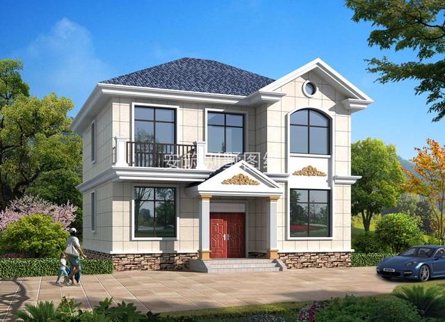 面寬10米多的農村自建房方案，網紅小別墅