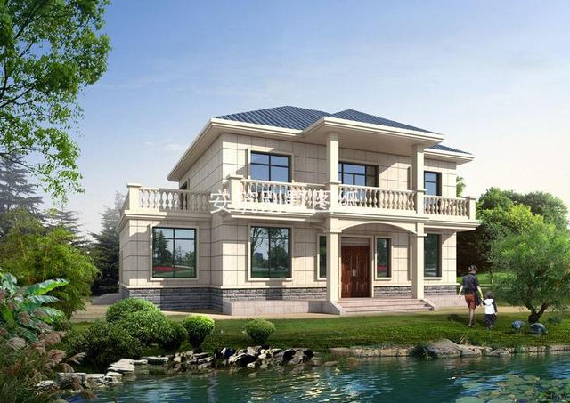 開間16米的二層簡歐復式別墅，帶獨立廚房