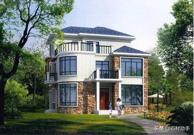 6款120平方農村別墅戶型，2、3層的都有