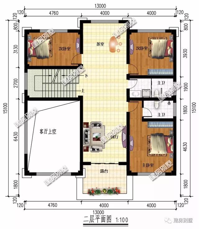 2棟豪華氣派的四層農村別墅，第一棟帶架空層停車場