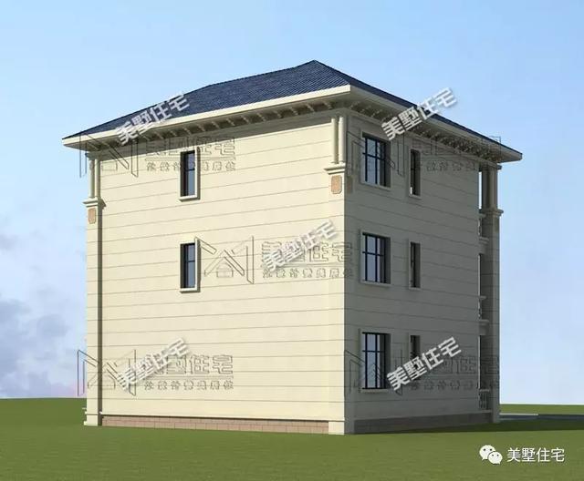 占地125平的七居室3層豪宅設計圖，人多也夠住