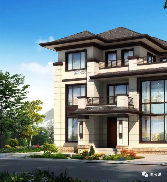 面寬12米的新中式復式樓誰圖，低調奢華有內涵