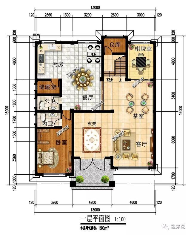 面寬12米的新中式復式樓誰圖，低調奢華有內涵