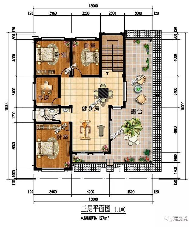 面寬12米的新中式復式樓誰圖，低調奢華有內涵