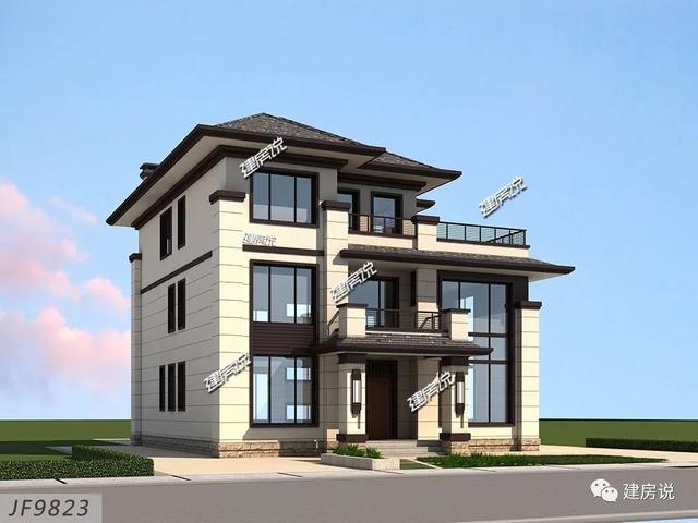 面寬12米的新中式復式樓誰圖，低調奢華有內涵