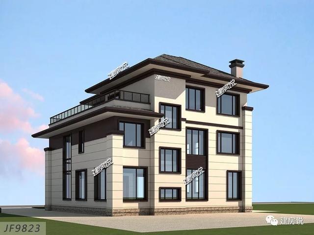 面寬12米的新中式復式樓誰圖，低調奢華有內涵