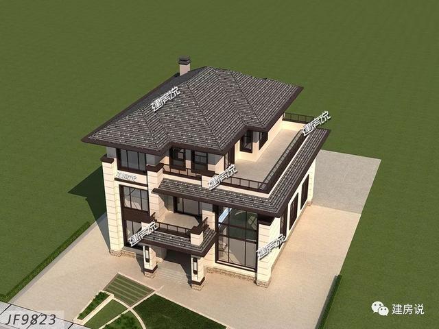 面寬12米的新中式復式樓誰圖，低調奢華有內涵