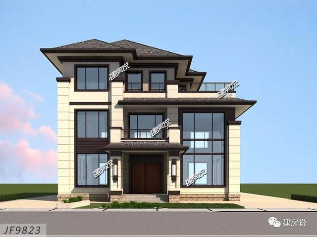 面寬12米的新中式復式樓誰圖，低調奢華有內涵