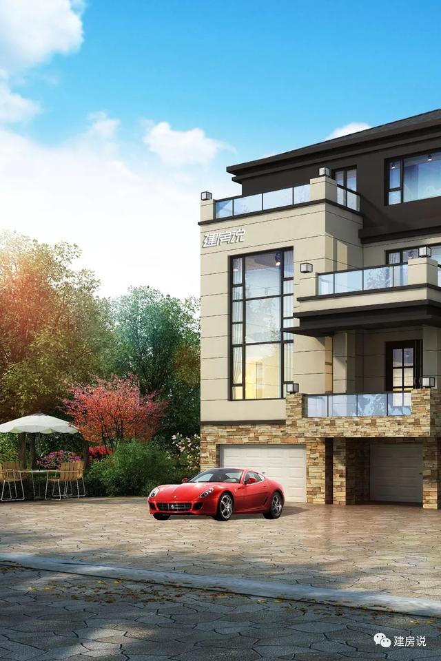 面寬12米占地130平的新中式自建房戶型圖，四層大套房不錯