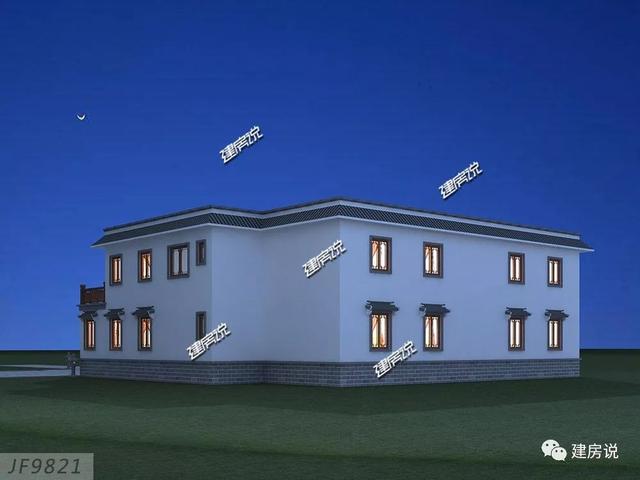 新中式平屋頂四合院別墅，可以出租可以做民宿