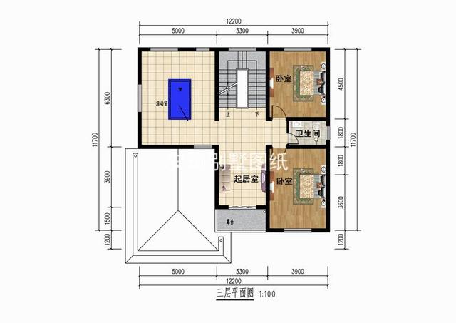 開間16.2米，進深11.7米二層小樓房設計，35萬能建好主體