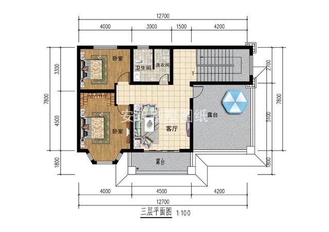 小進深的三層別墅自建房方案圖，建出來一點都不顯小