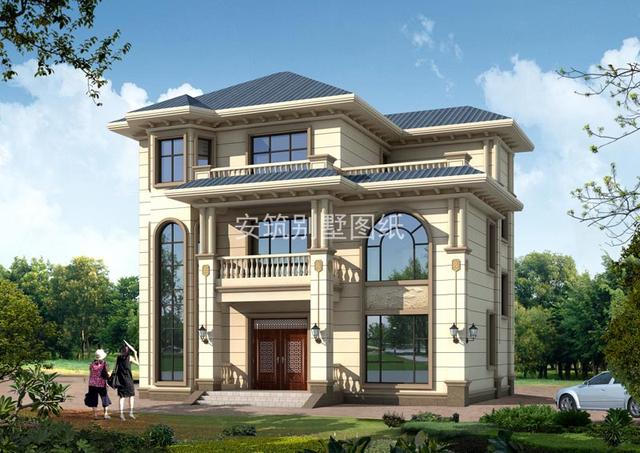 小進深的三層別墅自建房方案圖，建出來一點都不顯小