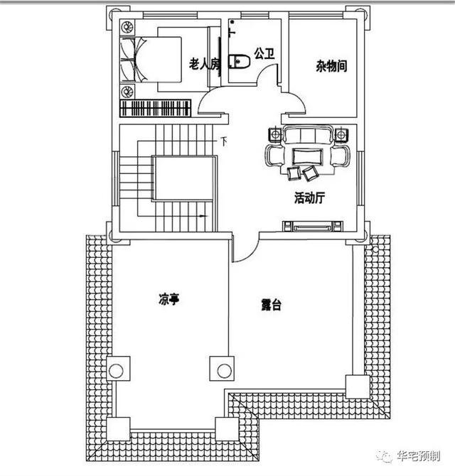 8×12米三層自建房別墅設(shè)計圖，占地103平左右