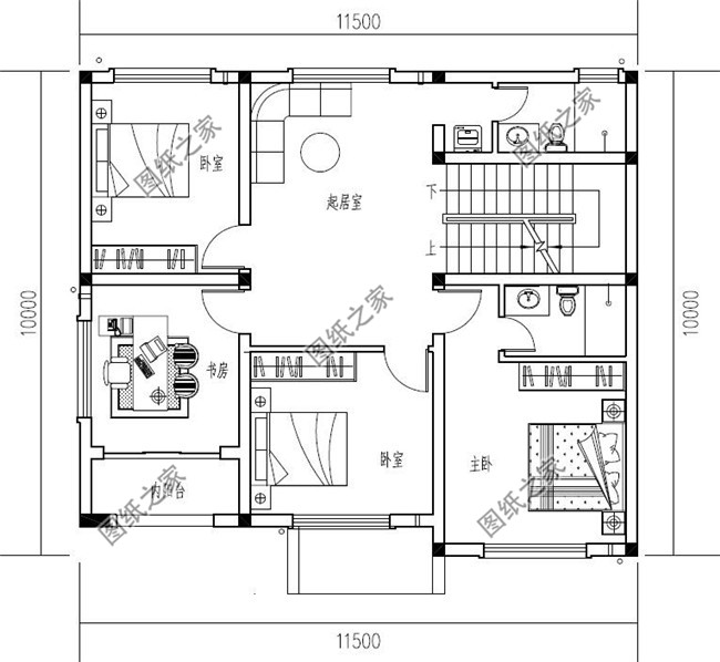 南方新農(nóng)村三層樓房設(shè)計(jì)圖紙,帶房屋效果圖
