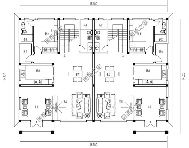 最新三層別墅設計圖，歐式雙拼奢華大氣