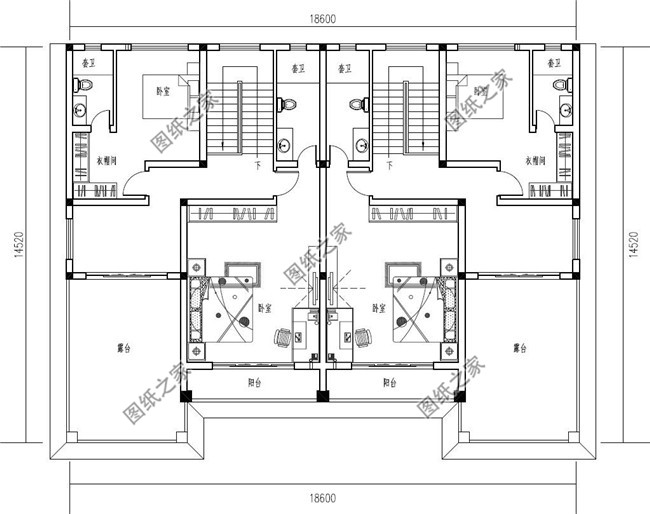 最新三層別墅設計圖，歐式雙拼奢華大氣