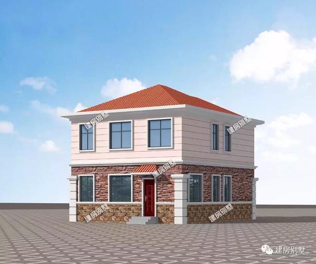 2棟精致小戶型農村房子戶型圖，造價比較低