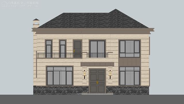 河南南陽二層新中式別墅設計圖，戶型實用