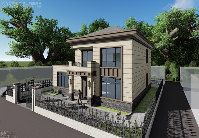 河南南陽二層新中式別墅設計圖，戶型實用