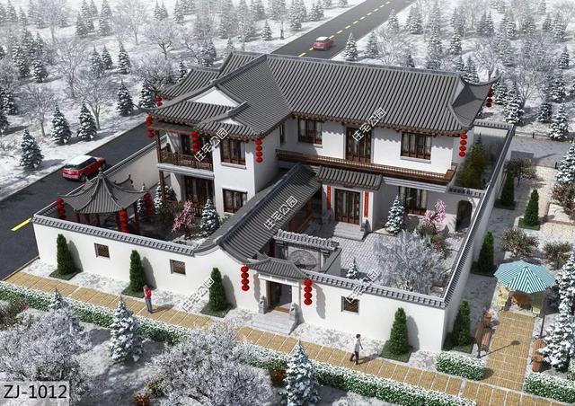 農(nóng)村自建房子戶型大全，中式、合院、歐式、平屋頂、坡屋頂應有盡有