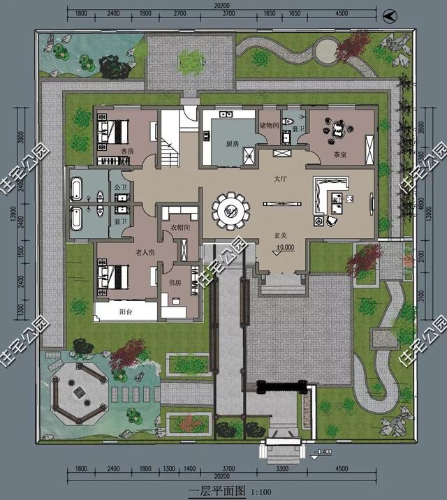 農(nóng)村自建房子戶型大全，中式、合院、歐式、平屋頂、坡屋頂應有盡有