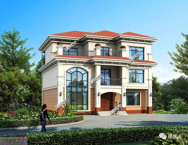 3款120平的歐式樓房設計圖，照著這樣建房不后悔