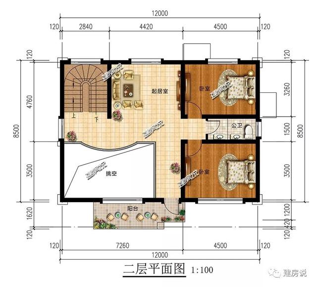 3款120平的歐式樓房設計圖，照著這樣建房不后悔
