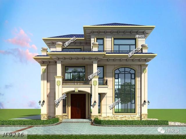 3款120平的歐式樓房設計圖，照著這樣建房不后悔