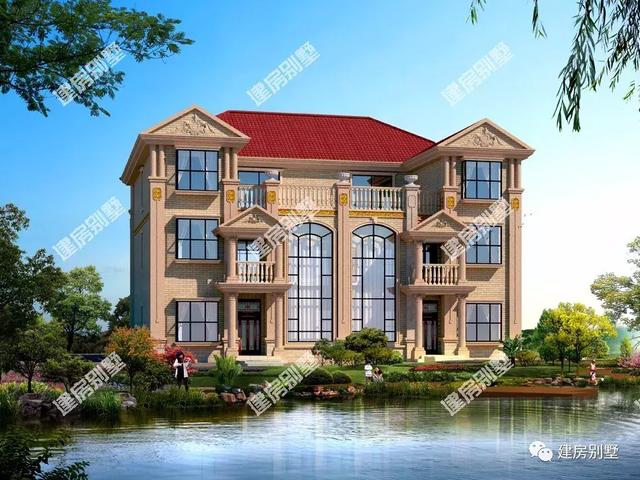 客廳挑空設計的兩棟雙拼房子戶型圖，兩棟誰更氣派