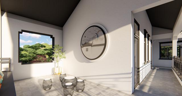 帶庭院的新中式二層農村民宿設計，建好鄰居都羨慕哭了