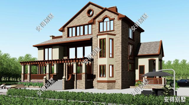 10棟高端華麗的歐式建筑別墅圖片，回村建房可以定制