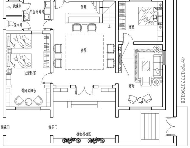 小宅基地也可以建中式帶庭院別墅，中式徽派風(fēng)格