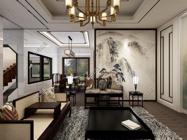 鄉村2層平屋頂小洋房戶型方案圖，現代風格設計