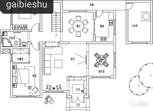 42萬湖南建二層別墅（附戶型圖），挑空客廳+套間