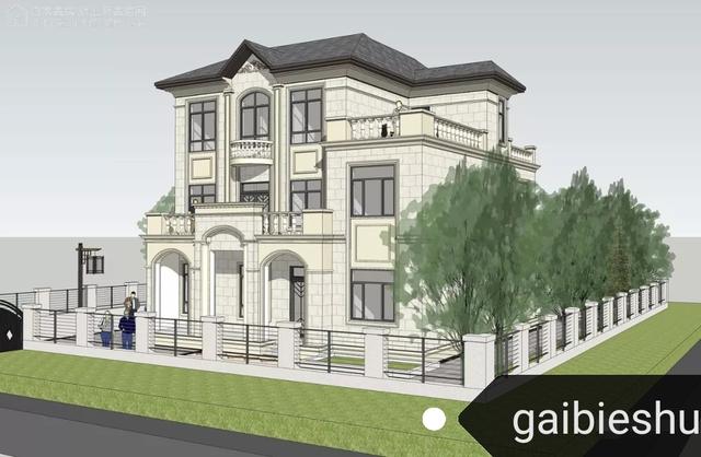 主體65萬湖北武漢三層獨棟別墅效果圖，高端、大氣