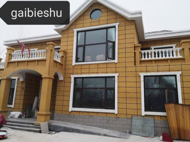 36萬(wàn)河南建二層小別墅戶(hù)型圖附完工實(shí)拍圖，造型好看