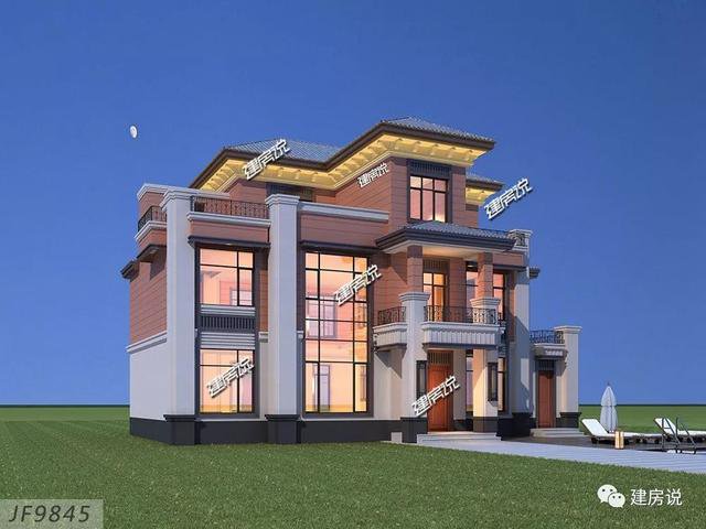 大戶型歐式豪華二層半別墅設計圖，高端自建房方案