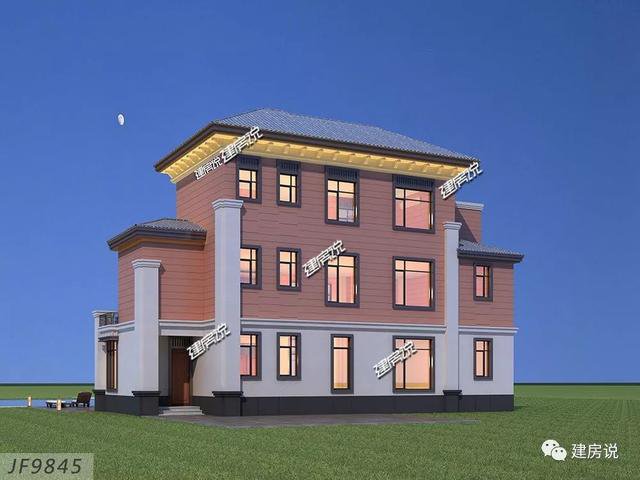 大戶型歐式豪華二層半別墅設計圖，高端自建房方案