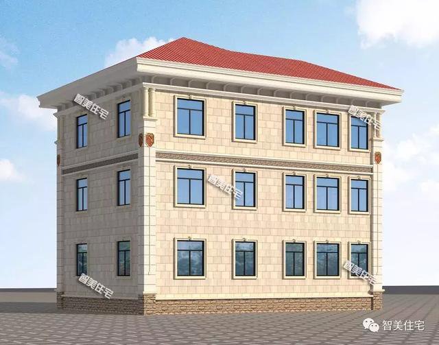 14×11.5米農村三層自建房戶型方案設計，超大堂房