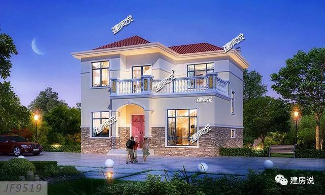 3棟120平的農村房子戶型方案設計，二層、三層的都有