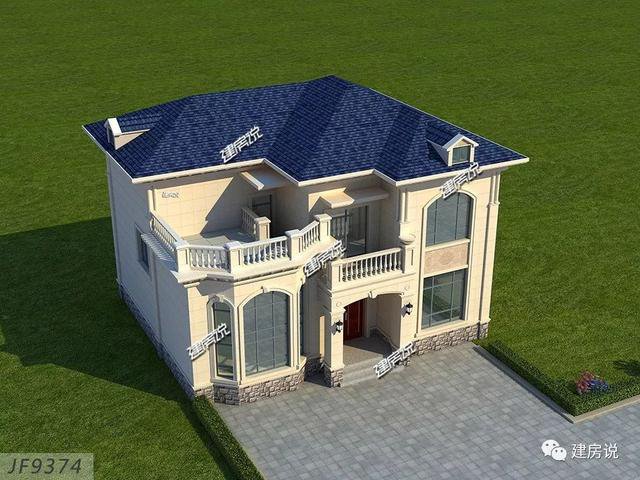 3棟120平的農村房子戶型方案設計，二層、三層的都有