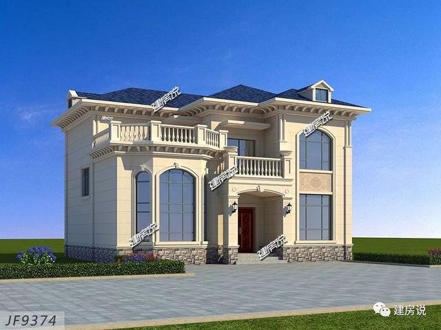 3棟120平的農村房子戶型方案設計，二層、三層的都有