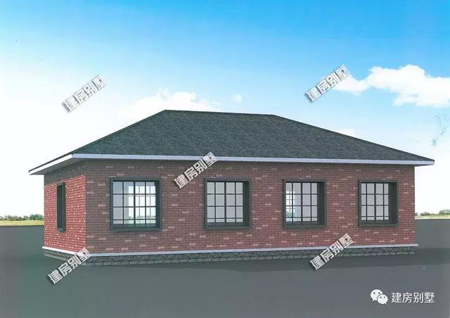 2套外觀漂亮的一層自建房圖片，第一款造價(jià)16萬