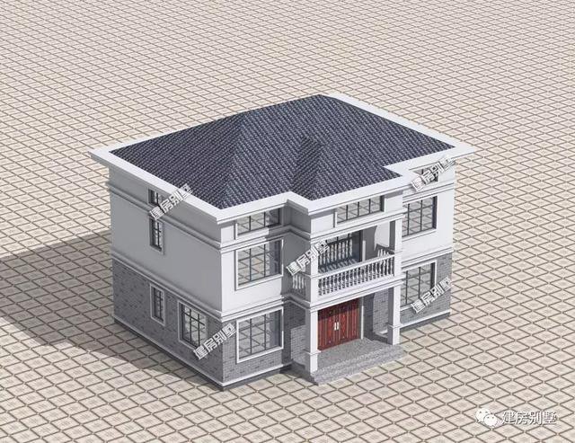 帶閣樓層設計的農村房子設計方案，2款都很實用