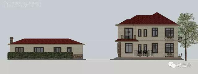 湖南帶配房的二層農(nóng)村自建房案例，簡歐風(fēng)格